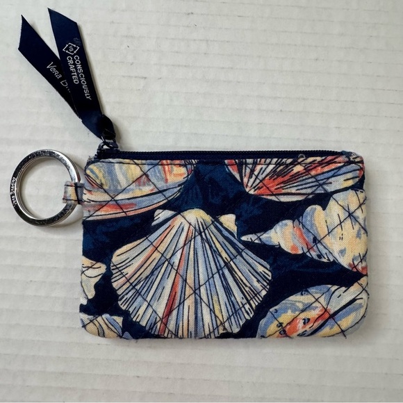 Vera Bradley Morning Shells Zip ID Case Small Wallet - Picture 2 of 3